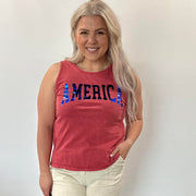 Red America Foil Tank