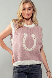 Pink Horseshoe Vest